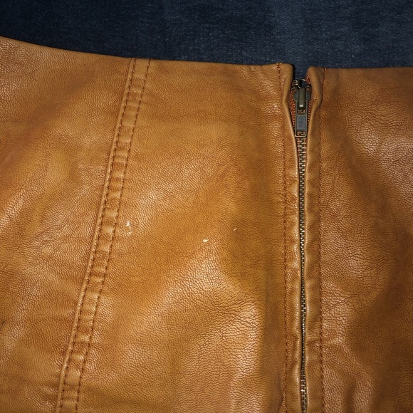 Free People Modern Femme Vegan Leather Skirt - Picture 5 of 9